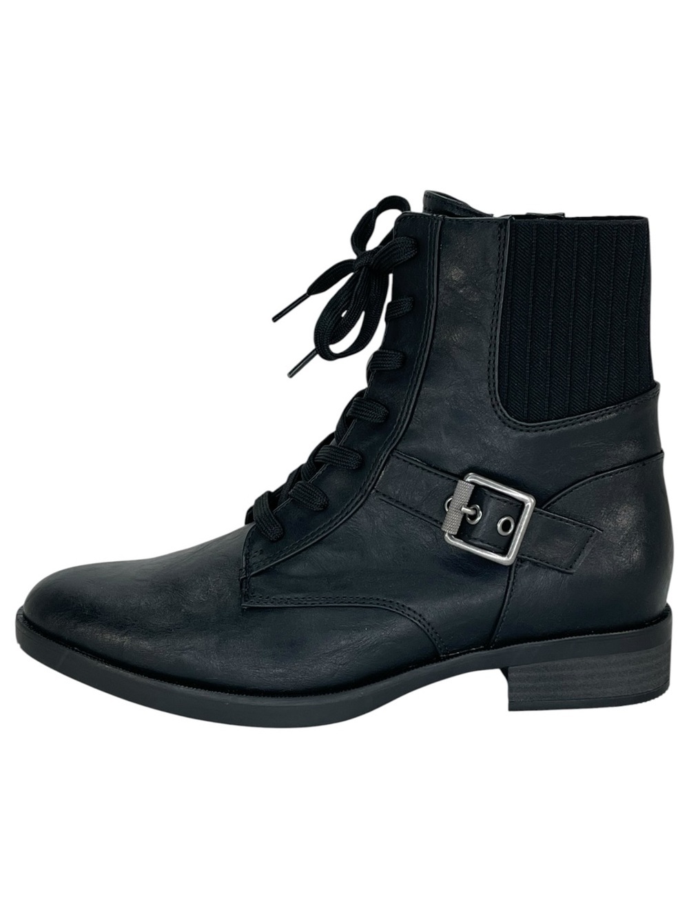 Naturalizer Teagan Black Faux Leather Womens Ankle Boots Size 8M - Picture 3 of 11
